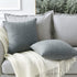 OTOSTAR Set of 2 Linen Throw Pillow Covers, 28x28 Inch Decorative Cushion Covers for Home Decor, Dark Grey
