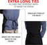 Utopia Kitchen 2 Pack Adjustable Bib Apron, Water and Oil Resistant, 2 Pockets for Cooking