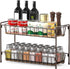 Simple Houseware Countertop Spice Rack, 2-Tier Kitchen Spice Organizer Storage Shelves, Bronze Finish