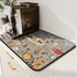 Super Absorbent Coffee Bar Mat Accessories for Countertop, Anti-Slip Silicone Dish Drying Pad for Coffee Maker