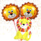 KatchOn Lion Balloons for Birthday Party - Giant 30 Inch, Pack of 3, Foil Mylar Decorations for Safari Animal Theme