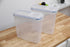 Set 2 Basicwise Large BPA-Free Plastic Food Cereal Containers, Airtight Spout Lid