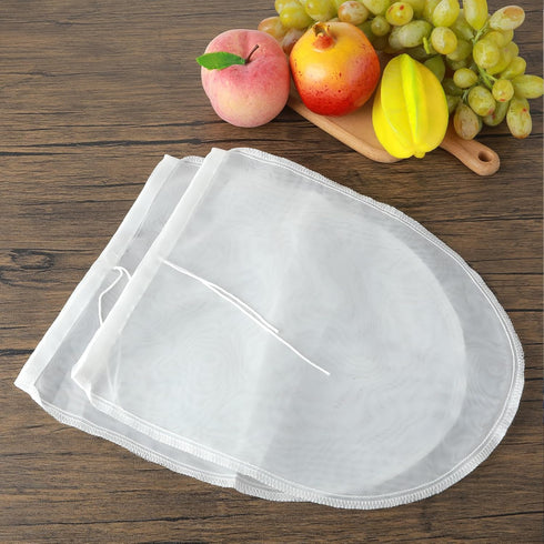 COMNICO 3 Pack 12" 10" Cheese Bags, x Nylon Reusable Fine Mesh Cheesecloth Strainer Nut Tea Beer Juice Filter Cloth