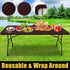 5 30"x60") Smiry Rectangle Picnic Table Cloth, Waterproof Elastic Fitted Tablecloths for Foot Tables, Washable