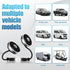 Car Fan, 12V Cooling Fans for Backseat with Night Light, 360° Rotatable Dual Head Fan for Vehicles