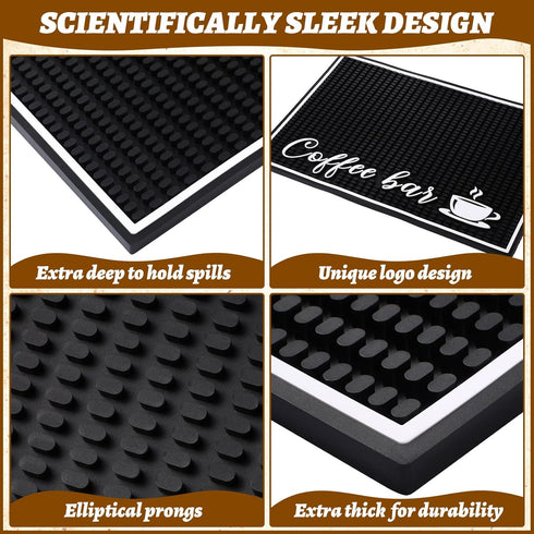 Stylish Bar Mats for Countertop, 18 x 12 Inches Service Bar Mat for Kitchen Counter and Dish Drying