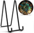 8 Inch Large Plate Stands for Display, Metal Square Wire Holder for Book, Platter, Photo, 2 Pack