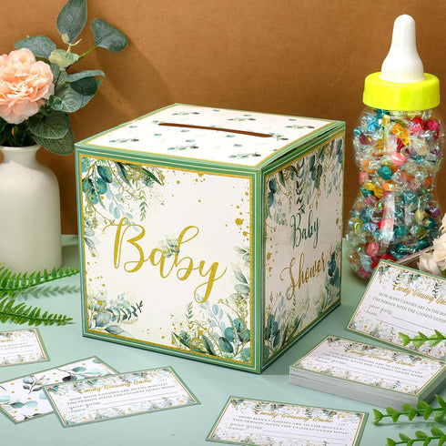 52 Sets Glenmal Pcs Baby Shower Games Gift Large Baby Bottle for Shower Game Guess How Many Candies Decorations
