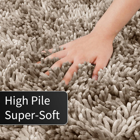 Yimobra Bathroom Rug, Chenille Extra Soft Shaggy Bath Mat, Non-Slip, Machine Washable, Plush Floor Carpet for Bath Room