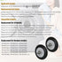 4581EL2002C Dryer Drum Roller Assembly Replacement for LG, Pack of 2 Replaces AP5688895 4581EL2002A 4581EL2002B