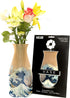 MODGY Expandable Flower Vase - Decorative Plastic Vases for Centerpieces, Dining Table Decor, The Great Wave