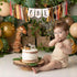 VANGNING 1st Jungle Safari Wild One High chair Banner - HighChair ONE Banner Animals Party,First Birthday Baby Boy