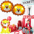 KatchOn Lion Balloons for Birthday Party - Giant 30 Inch, Pack of 3, Foil Mylar Decorations for Safari Animal Theme