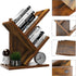 2 UHBC012H YMYNY Tier Tree Bookshelf, Small Bookcase, Modern Wood Book Storage Rack Organizer, Freestanding Book Shelf