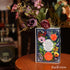 Ceramic Book Vase for Flowers, Home Decor, Cute Bookshelf Accent, Lovers Gifts, Unique Home/Bedroom/Office Decor (Small