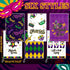 6 FuWeave Pcs Mardi Gras Kitchen Towels Carnival Mask Farmhouse Hand Dish Towels De Lis Iris Drying Tea Cloth