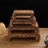 1 L9.5in W4.45in H2.75in) THY COLLECTIBLES Beautiful Hand Craft Rosewood Oriental Vase Flower Stand - Stand (Med: x x