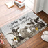 Farmhouse Bath Mat, 16"x24", Non-Slip Cow Door Mat, Quick Dry Washable Funny Animal Shower Floor Rug