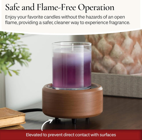 2-in-1 Candle Warmers ETC Candle and Fragrance Warmer for Warming Scented Candles or Wax Melts and Tarts