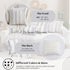 Set 2-18x18 Inch Grey Boho Striped Pillow Covers of Farmhouse Coastal Decorative Throw Pillows, Neutral Accent Textured
