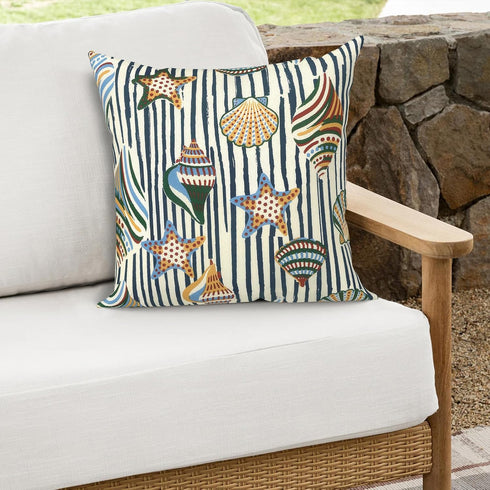 16x16 Inch, Set 2 Outdoor Throw Pillows Water Repellent Patio Pillows with Inners of for Patio Furniture Home Graden