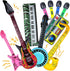 Naturahand 10 Pieces Inflatable Instruments Party Props Set Photo Booth Props Inflatable Guitar