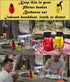 Caliber Gourmet Condiment Dispenser Set - Grenade Shape Squeeze Bottles for BBQ, Camping, Ketchup Mustard, Red & Yellow