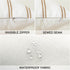 OTOSTAR Outdoor Decorative Pillow Covers, 12x20 Inch Waterproof Garden Throw Pillow Covers, Pack of 4 Light Coffee