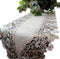 Sophisticated Floral Lace Dresser Scarf | 65" Neutral Earth Tones or Mantel Scarf