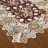 Lace Floral Embroidery Table Runner - Polyester Rectangle Transparent Dresser Scarf for Home Dining Room, 16 x 78