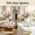 Set 2, 8.5in White Heart Shaped Hollow Ceramic Vase of Modern Nordic Boho Style Vases Home Decor for Table Centerpiece