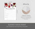 Pack of 50 Wedding Advice Cards for Bride and Groom - Burgundy Well Wishes for Bridal Shower