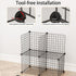 AUXBC 40PCS Closet Cube Connectors Plastic Storage Wire Cube Connectors ABS Connectors Organizer for Modular Storage