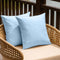 NiNi Set of 2 Outdoor Waterproof Throw Pillow Covers - Decorative Farmhouse Cushion Cases for Patio 18x18 Inch, Light