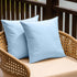 NiNi Set of 2 Outdoor Waterproof Throw Pillow Covers - Decorative Farmhouse Cushion Cases for Patio 18x18 Inch, Light