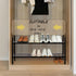 45.6" 2-Tier Closet, Shoe Rack, Expandable Shoes Storage Metal Shoe Shelf Stand Stackable Boot Organizer for Entryway