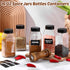 28 Pack 16 oz Mifoci Plastic Spice Jars with Cap Square Plastic Bottle Containers with Shaker Lids and Stickers Large