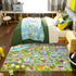 Auetwyona Boys Car Rugs for Kids Toy Cars,CityLife Airport & City Road Rug