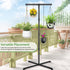 4 Plant Hanger Indoor, Hanging Plant Stand Heavy Duty Metal Standing Plant Hanger with Hooks Hanging Plant Holder