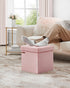 15 15 15 Inches, 11 (43 ULSF227R01 SONGMICS Small Storage Ottoman, Folding Ottoman Cube, x x Footstool, Footrest, Gal.