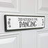 Kitchen Wood Signs, Medium Wood and Metal - This Kitchen Is For Dancing
