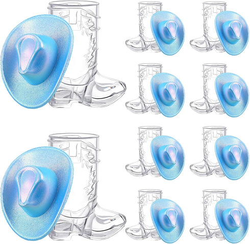 Vesici 20 Pcs Mini Cowboy Boot Shot Glasses Western Cowgirl Shot Boot