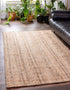Unique Loom Braided Jute Area Rug, Dhaka, 2' x 3' 1" Rectangle, Natural