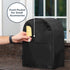 Crutello Food Processor Cover with Storage Pockets for Large Custom 11-14 Cup Processor, Black Cover