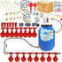 perfsign Complete Set Pipeline Automatic Chicken Waterer System(58 Accessories Included)Chicken Water Cups, Chicken