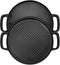 GGC Cast Iron Reversible Griddle, 12 Inch Griddle Pan for Stove Tops, Double-sided Baking Flat and Ribbed