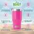 Beast 30 oz Tumbler, Stainless Steel Vacuum Insulated Coffee Ice Cup, Double Wall Travel Flask (Cupcake Pink)