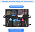 Collapsible Wagon Side Pocket with Reflective Strip, Folding Wagon Cart Storage Bag with Mesh Pouch for Umbrella