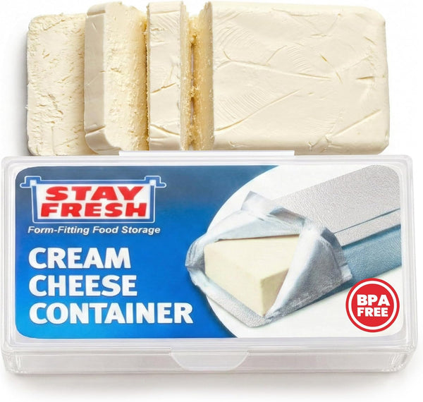 Stay Fresh Cream Cheese Container For Fridge Clear Plastic for Cream Cheese,