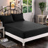 Elegant Comfort 1500 Premium Hotel Quality Fitted Sheet, California King, Black, Deep Pocket Microfiber
